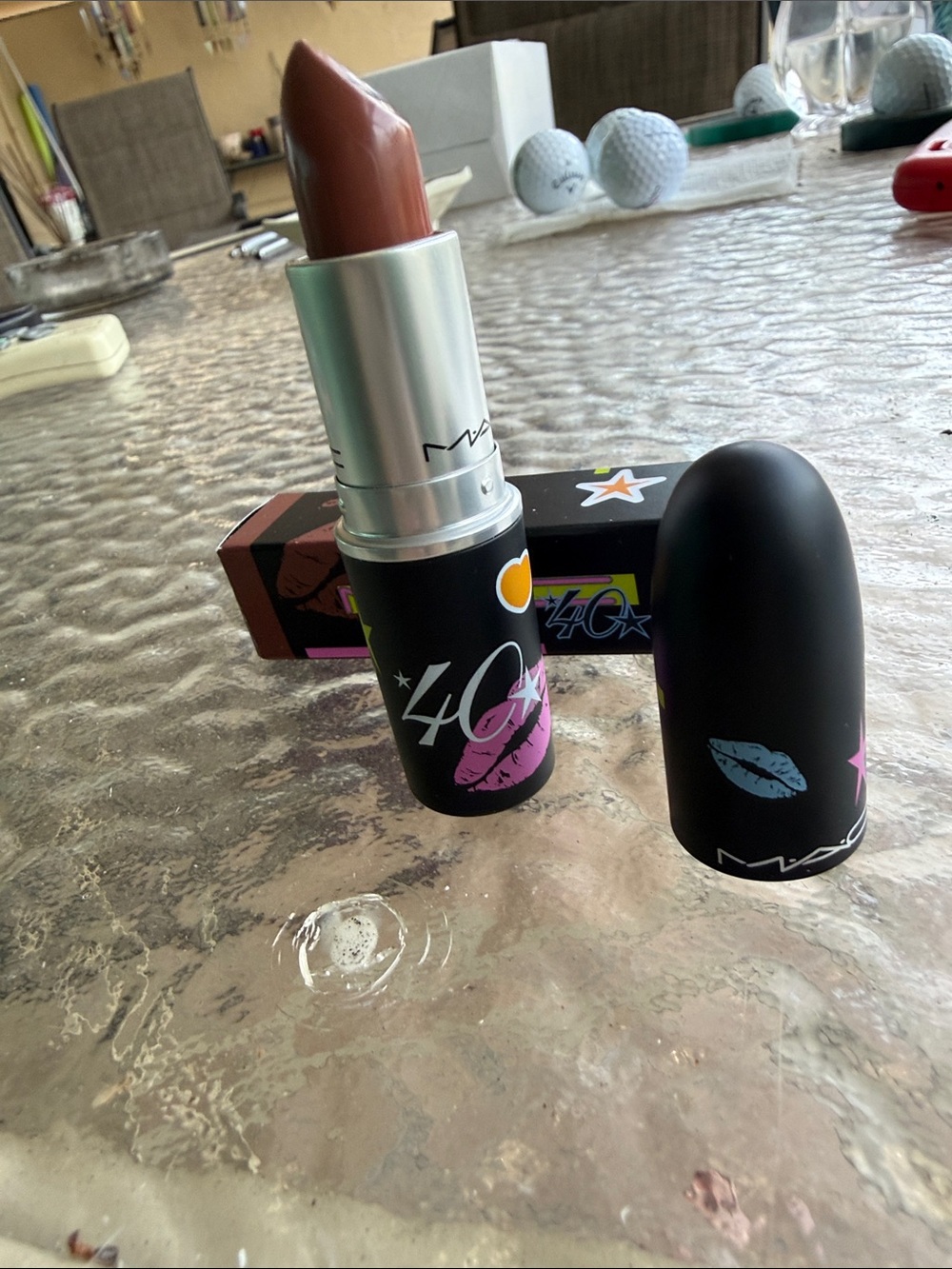 MAC Cosmetics Lipstick Box with Brown and Pink Accents - Picture 4 of 4